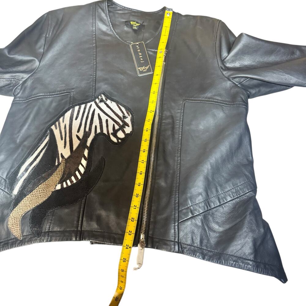 17. NEW Sharif 1827 Lamb Leather Jacket Size XL - Picture 5 of 9
